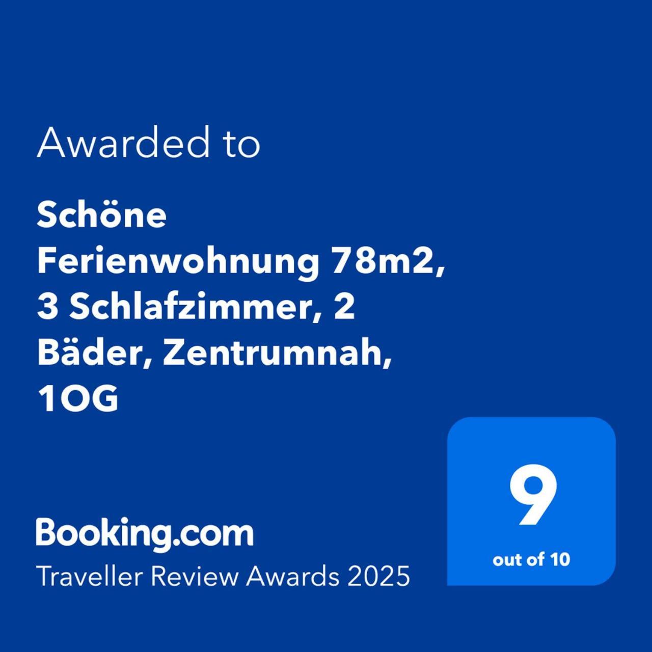 Schoene Ferienwohnung 78M2, 3 Schlafzimmer, 2 Baeder, Zentrumnah, 1Og Erfurt Esterno foto